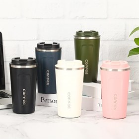 Resim 1 adet Çift Katmanlı Paslanmaz Çelik Vakumlu Seyahat Kupası, 510ml/17.2oz Yeniden Kullanılabilir Yalıtımlı Bardak, Kahve, Çay için Uygun, Tatil Hediyesi 