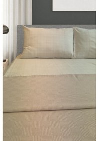 Resim Alla Turca Çift Kişilik Doğal Pamuk Pike Sütlü Kahve Kahverengi 