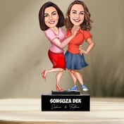 Resim Yakın Arkadaşlar Karikatürlü Biblo 