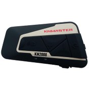 Resim Knmaster KN2000 Motosiklet Kask İnterkom Bluetooth Intercom Kulaklık Seti Çift Knmaster