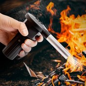 Resim Taşınabilir Pil ile Çalışan Mangal Fanı Üfleyici Açık Hava Yemek Pişirme İçin - Kamp, Piknik ve Kömür Izgarası İçin İdeal - Hızlı ve Eşit Odun Kömürleşmesi İçin Verimli Hava Akışı 