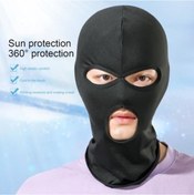 Resim Unisex Tam Kapatan Sürüş Başlığı Nefes Alabilir Elastik Açık Ağızlı Gözleri Gösteren Yüz Maskesi Yetişkin Cosplay Kostümü Kırmızı 