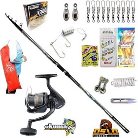 Resim Revenger Rv-55 Oslo Crome 420cm 70-250gr Profesyonel Surf Kıyı Olta Takımı Seti 