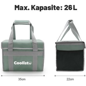 Resim Coolist CL26LG 26 Litre Katlanabilir Termos Bez Çanta / Buzluk 