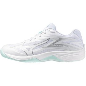 Resim Mizuno Thunder Blade Z Kadın Voleybol Ayakkabısı Beyaz / Gri Çok Renkli 