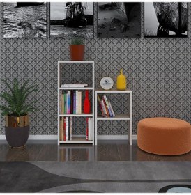 Resim Kenzlife Kitaplık Süper Ga 150 40 19 Crd 5 Katlı Tek Bölme Çift Bölme Opsiyonlu Ofis Mutfak Banyo Dolabı Arkalıksız 