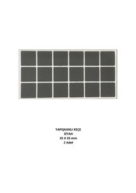 Resim Zemin Koruyucu, 35x35 Mm Keçe, Siyah 2 Adet Siyah 