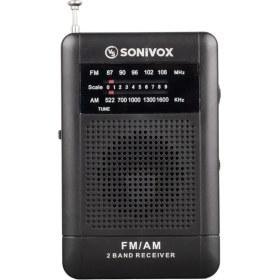 Resim Siyah Renk Cep Tipi Analog Fm Radyo, Taşınabilir ve Şık Tasarım 