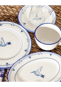 Resim Madame Coco Oiseau 2 Kişilik 10 Parça İkram Yemek Seti - Mavi/beyaz 8684427282304 Çok Renkli 