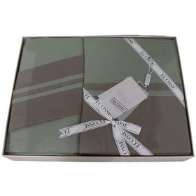 Resim Ecosse Ranforce Biyeli Çift Kişilik Nevresim Takımı Kahve-yeşil 