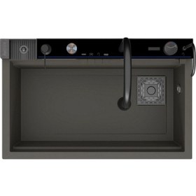 Resim Real Stone Victoria Granit Akıllı Eviye Seti Gri 75.5 x 47 CM 