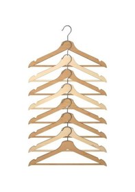 Resim Ikea Bumerang Elbise Giysi Askısı Naturel Askı - 8'li Paket Diğer 