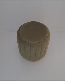 Resim Mcmobilya Mc Mobilya Sahra Silindir Daire Puf Tabure 