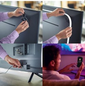 Resim Philips Hue Lightstrip Gradient TV 55" Akıllı Led Şerit 