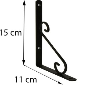 Resim Ferforje Raf Altı No:1 Siyah 