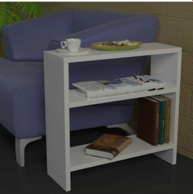 Resim Dekorister Silvanus Koltuk Yan Sehpası Beyaz 