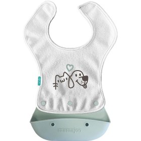 Resim Mamajoo 2-in-1 Katlanır Mama Önlüğü / Powder Green 