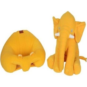 Resim Sarı Destek Oturma Minderi Ve Sarı Uyku Fili 