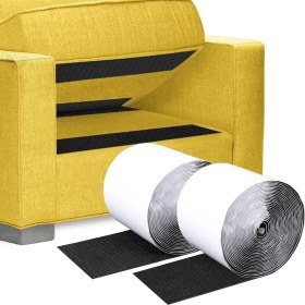 Resim Seeppitous Kanca ve Döngü Bandı, 4INCHX20FEET Kendinden Yapışkan Bağlantı Eleman Kasetleri, Kaymadan Kaynaklanan Kanepe Yastıkları, Delme Duvarı Montajı Yok (Yurt Dışından) 