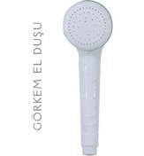 Resim Banyo Duş Başlığı Duş Telefonu Duş Fıskiyesi Görkem El Duşu 1 Beyaz 