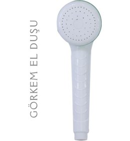 Resim Banyo Duş Başlığı Duş Telefonu Duş Fıskiyesi Görkem El Duşu 1 Beyaz 