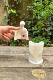 Resim Rufus Concept Heykel Baba Aile Silikon Mum Kalıbı 