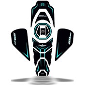 Resim Bajaj Pulsar Ns200 2011-2023 Uyumlu Tank Pad Set Mavi 