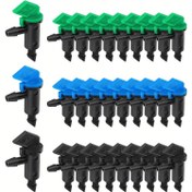 Resim 50 adet/Set 3 renk Boyut Damlalık Emici Bahçe Bayrağı Sulama Damlatıcı, Ayarlanabilir Damlalık Sulama Emicileri, Bahçeler & Çiftlikler, Ağaçlar ve Çalıların Verimli Suluğu için 