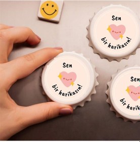 Resim Sen Bir Harikasın Baskılı Magnet Açacak 