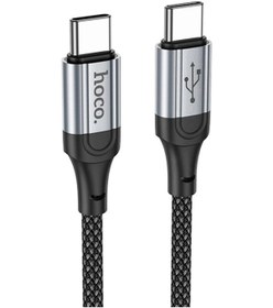 Resim Hoco. X102 Fresh 1m 60w Type-c To Type-c Pd Hızlı Şarj Data Kablosu - Siyah 