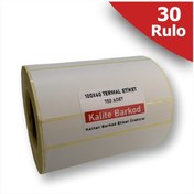 Resim Kalite Barkod 100x40 Termal Etiket | 30 Rulo Barkod Etiketi 