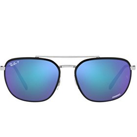 Resim Ray-Ban Chromance RB3708 Kare Siyah Polarize Unisex Güneş Gözlüğü 