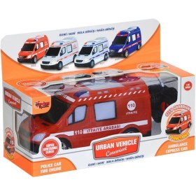 Resim V001-2 V3 V004 Kumandalı Sesli Işıklı Polis Arabası-Jandarma-Ambulans-Itfaiye 1:18-Vardem 