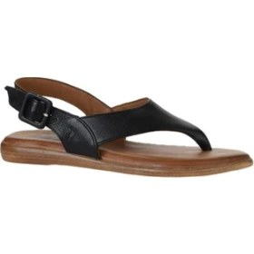 Resim Bueno Shoes Siyah Deri Kadın Parmak Arası Sandalet 01WY8807 01WY8807 