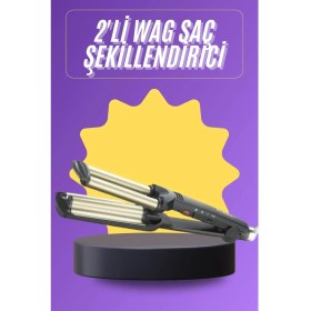 Resim Zero Land Sepetim Profesyonel Seramik Kaplama Saç Şekillendirici Wag Maşa Isı Ayarlı 