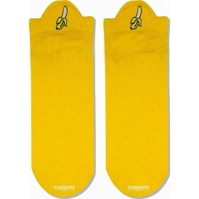 Resim Carnaval Socks Muz Bilek Nakışlı Desenli Patik Spor Çorap 