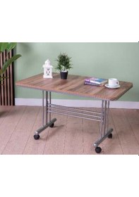 Resim Maye Kemençe Metal Ayaklı Masa Çok Renkli 