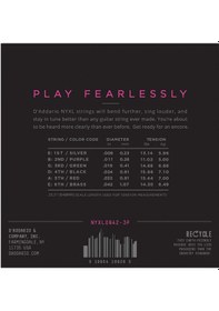 Resim D'addario Nyxl0942-3P Elektro Gitar Tel Seti. 3 Lü Super Lıght D' 