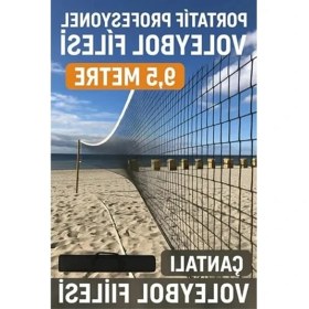 Resim Larskas Taşınabilir Voleybol Filesi, 9,5 Metre Uzunluk 