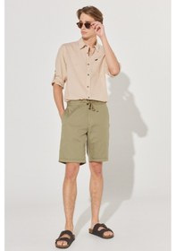 Resim Lee Regular Fit Normal Kesim %100 Pamuk Normal Bel Haki Chino Şort L231406801 Haki 