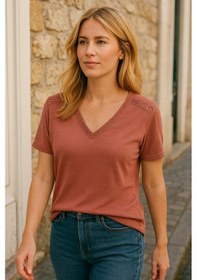 Resim Fashion Friends Bayan Bluz 25y1201k1 Gül Kurusu Gül Kurusu 