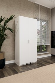 Resim Asra Trend Asra Trend %100 MDFLAM Mutfak Kiler Dolabı Beyaz Mk-01 