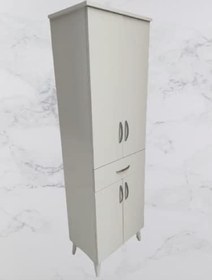 Resim Çok Amaçlı 18179 Dolap BEYAZ Model Hard Parlak Suntalem 130 Demonte 4raf El Yapım 