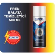 Resim Kunzel Fren Balata ve Genel Temizleyici Sprey 500 ml Hızla Buharlaşan Yağ Giderici Tüm Araçlar İçin 