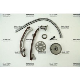 Resim MAHER 10340 Eksantrik Zincir Set Corolla Uyumlu 02-06 1.4 - 1.6 Avensis 03-08 1.6 Benzinli 1Zzfe 3Zzfe 4Zzfe (Ex Konumlandırıcı Ile) 