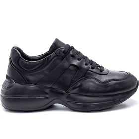 Resim Kadın Deri Sneaker 