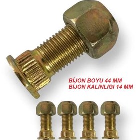 Resim Elektrikli Bisiklet 3 Üç Tekerli Bijon Vida Somunu Takım 4 Lü 