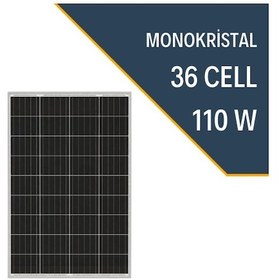 Resim 110w Monokristal Güneş Paneli 