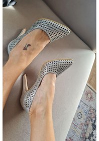 Resim 135 5399 Topukla Kadın Taşlı İnce Topuklu Stiletto Abiye Ayakkabı 001 