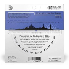 Resim AyrStore D'Addario Ej37 12 Telli Akustik Gitar Teli (12-54) 